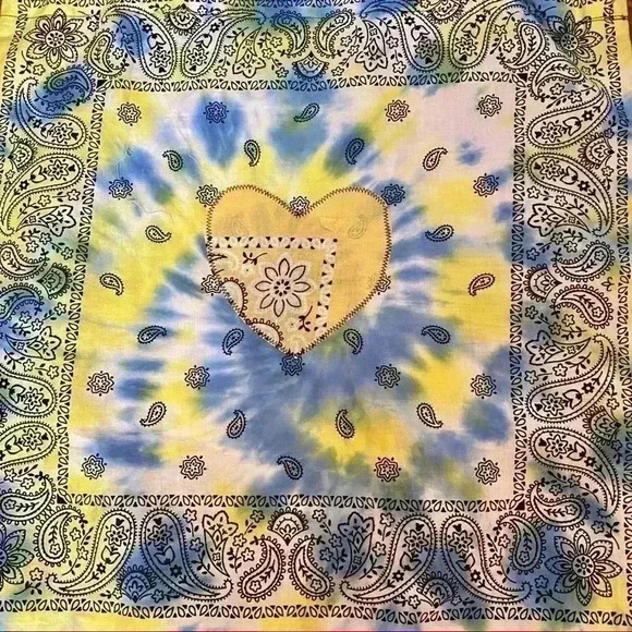 Handmade tie dye Boho tote bag - Picture 3 of 5